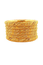 22K Gold Designer 6 Pieces Bangles Set