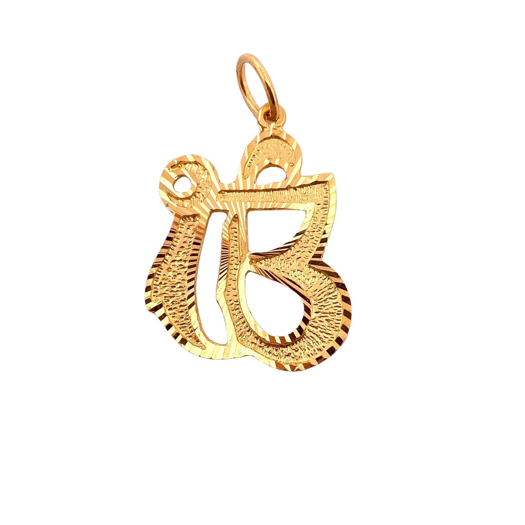 22K Gold Sparkly Ek Onkar Pendant – Ashok Jewellers Canada