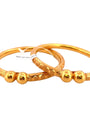 22K Gold Designer Laser Cut 2 Pieces Set Of Ladies Bangles