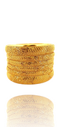 22K Gold Designer 6 Pieces Set of Bangles