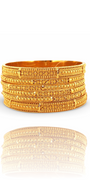 22K Gold Designer 6 Pieces Bangles Set