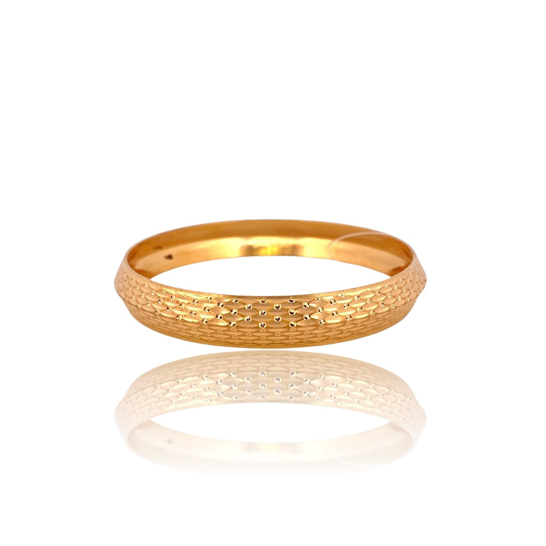 22K Gold Modern Style Men's Kara