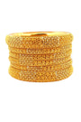 22K Gold Designer 6 Pieces Bangles Set