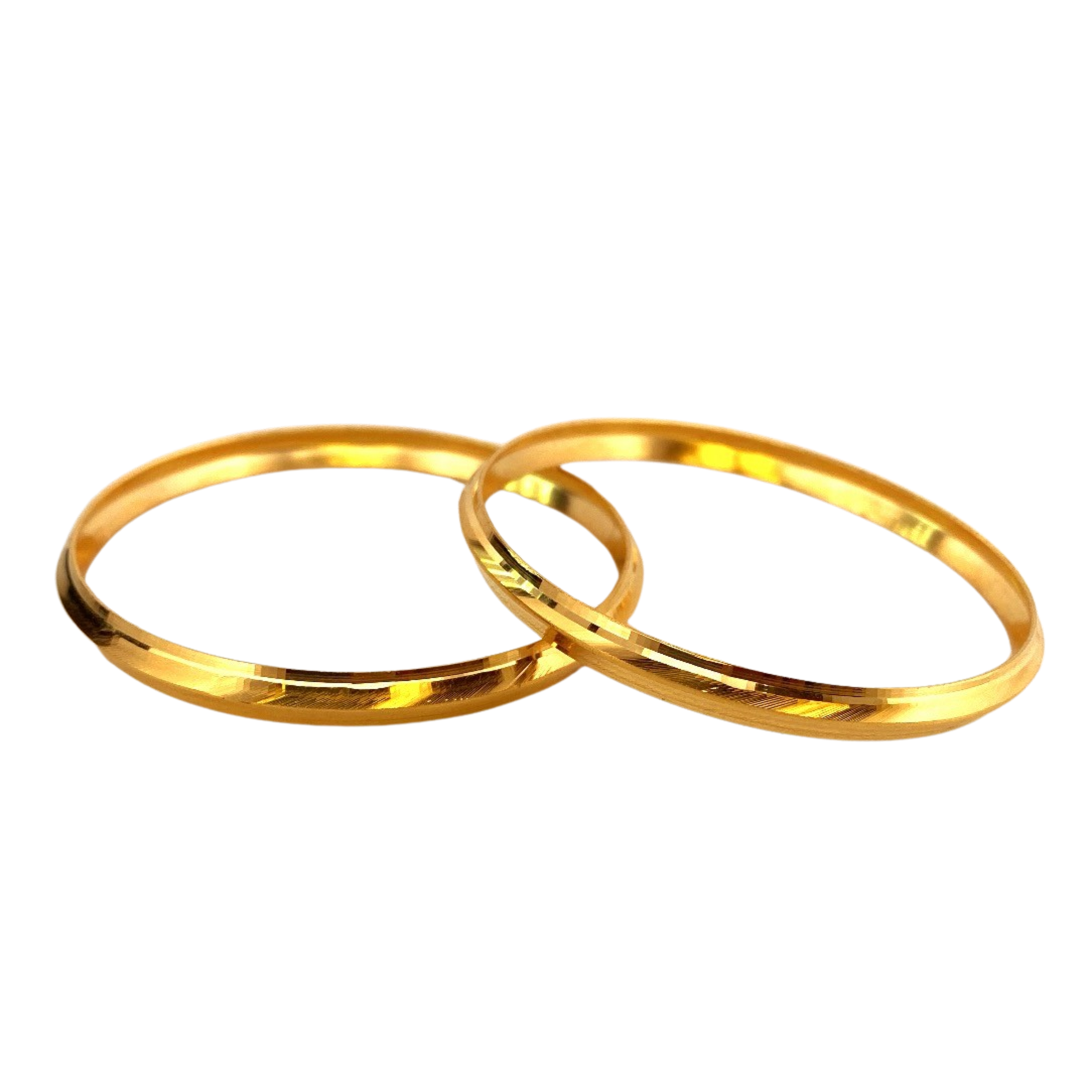 22K Gold 2 Pieces Sikh Kara