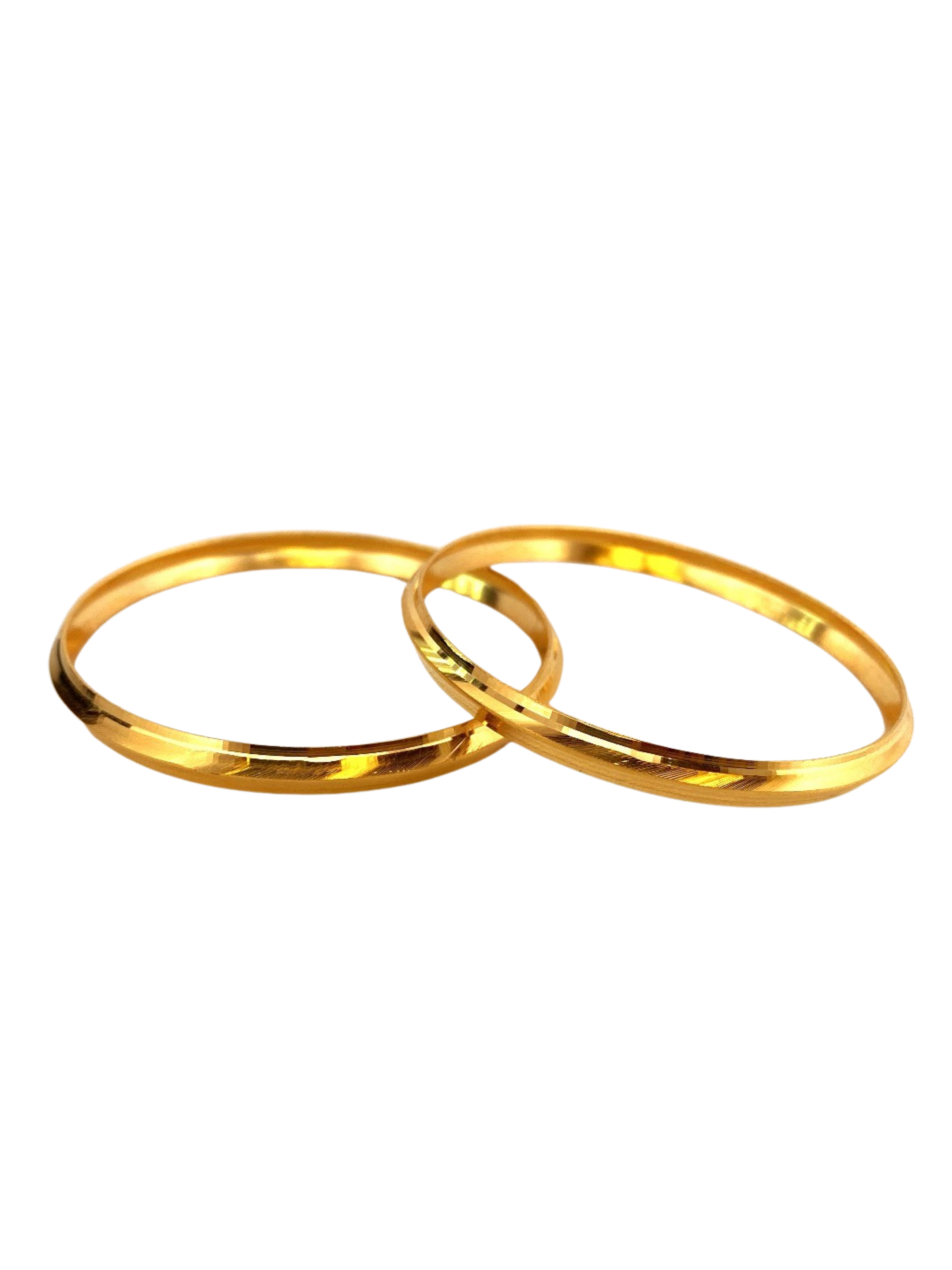 22K Gold 2 Pieces Sikh Kara