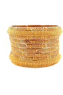 22K Gold Designer 6 Pieces Bangles Set