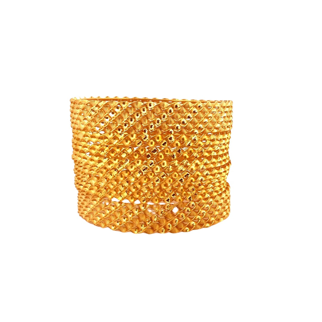 22K Gold 8 Pieces Bangles Set