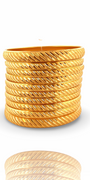 22K Gold Designer 10 Pieces Bangles Set