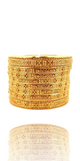 22K Gold Designer 8 Pieces Set of Bangles