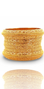 22K Gold Designer 6 Pieces Bangles Set
