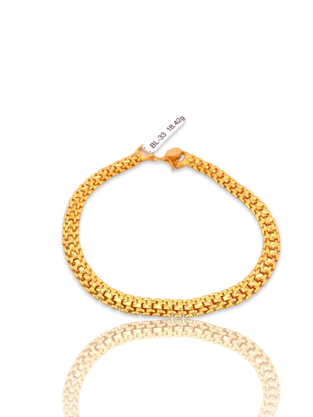 22K Gold Link Men's Bracelet