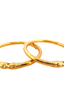 22K Gold Sleek Designer 2 Pieces Set Of Ladies Bangles