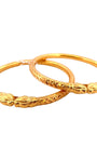 22K Gold Laser Cut 2 Pieces Set Of Ladies Bangles