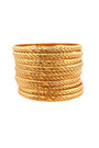 22K Gold 10 Pieces Bangles Set
