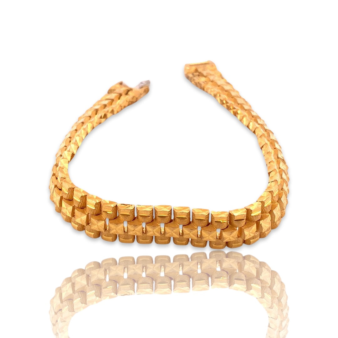 22K Gold Designer Men's Bracelet – Ashok Jewellers Canada