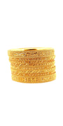 22K Gold Designer 8 Pieces Bangles Set