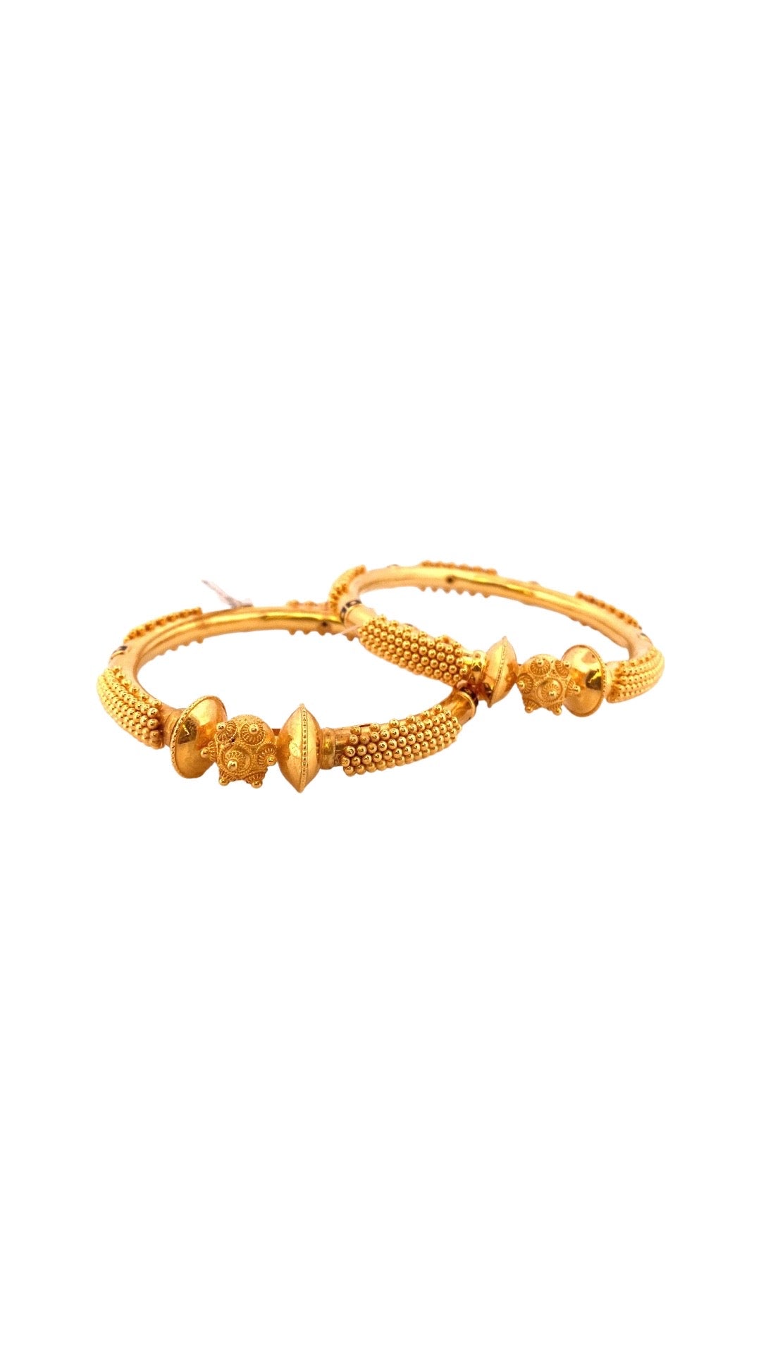 22K Gold Designer 2 Pieces Set Of Bangles