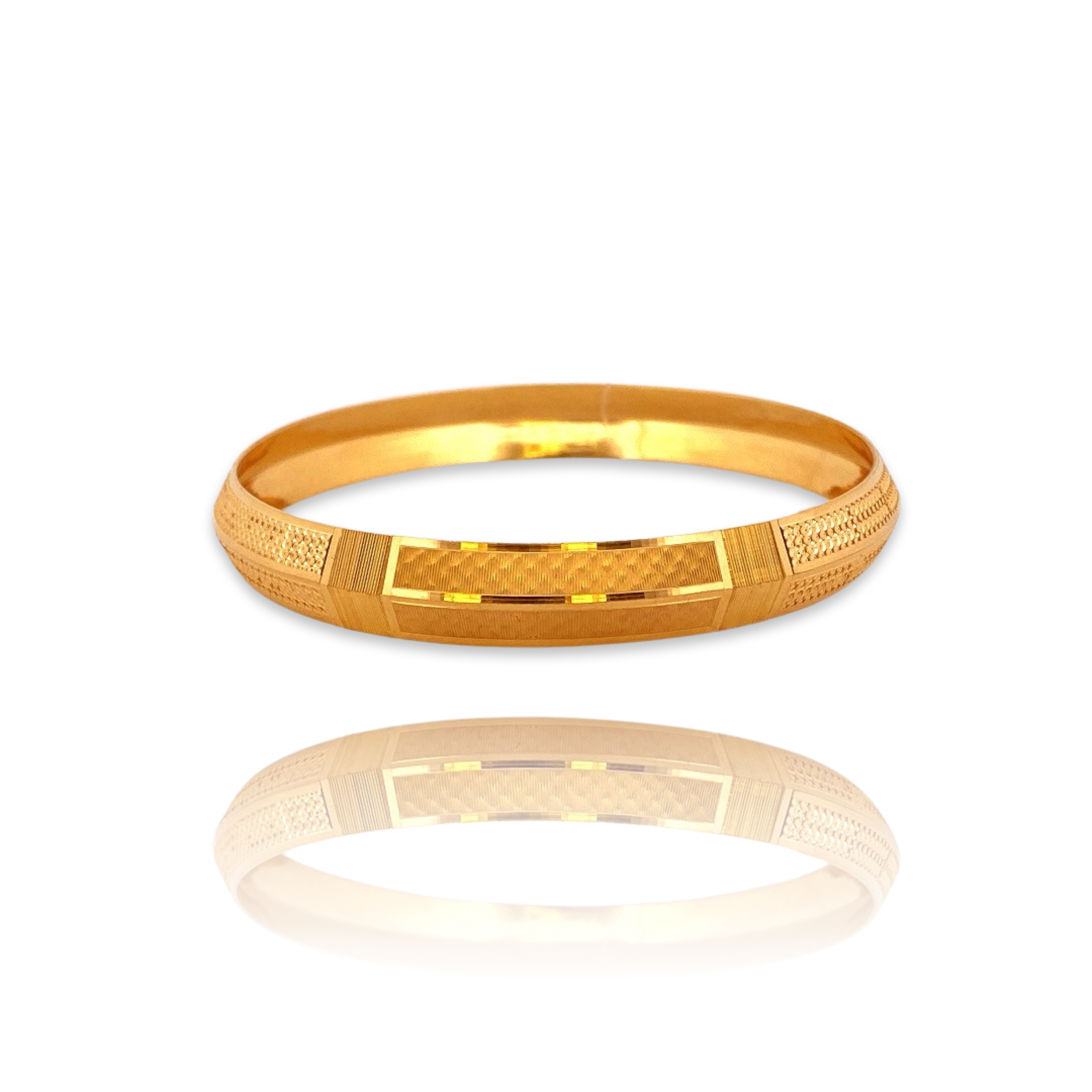 22K Gold Designer Men's Kara