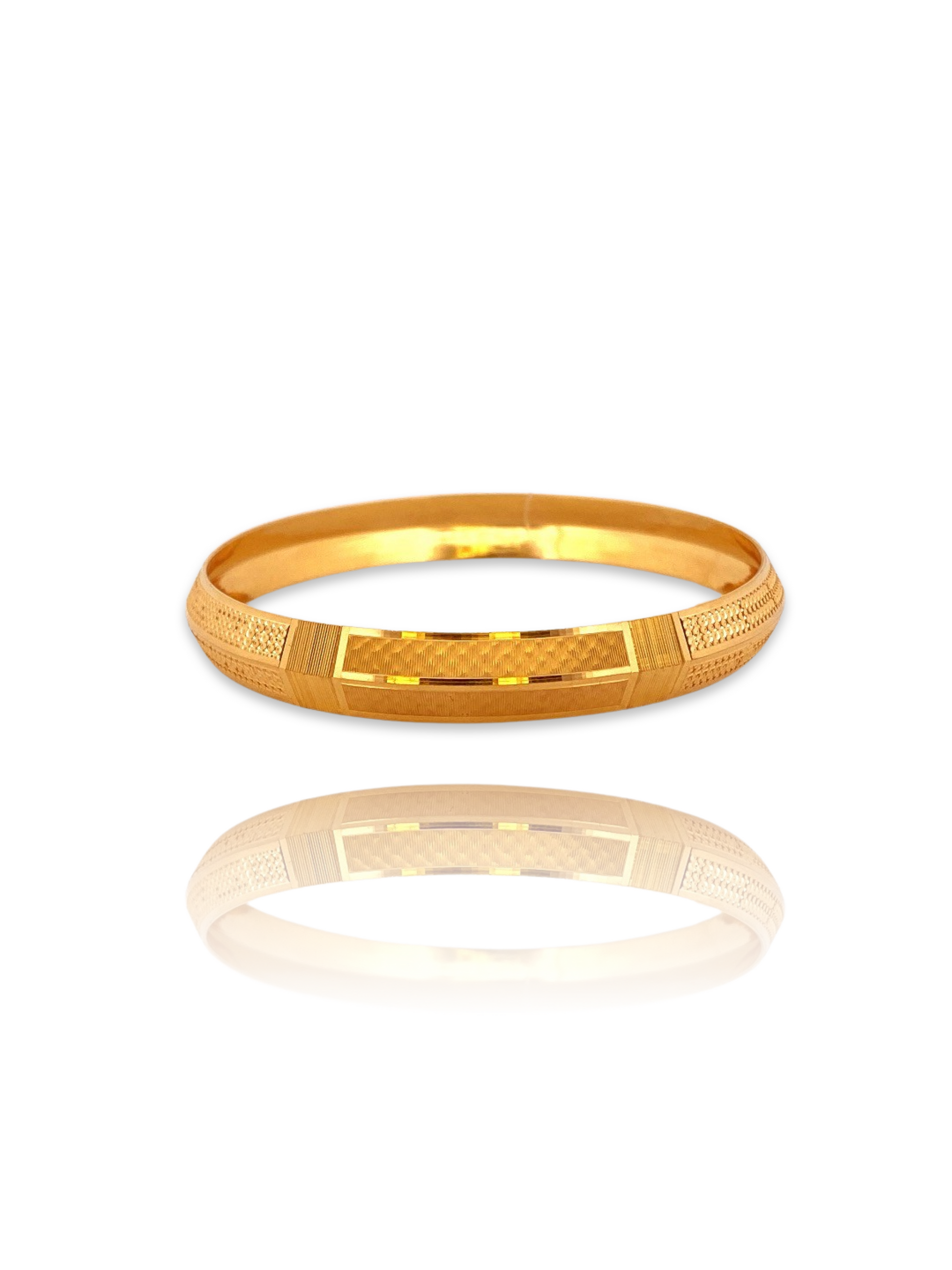 22K Gold Designer Men's Kara