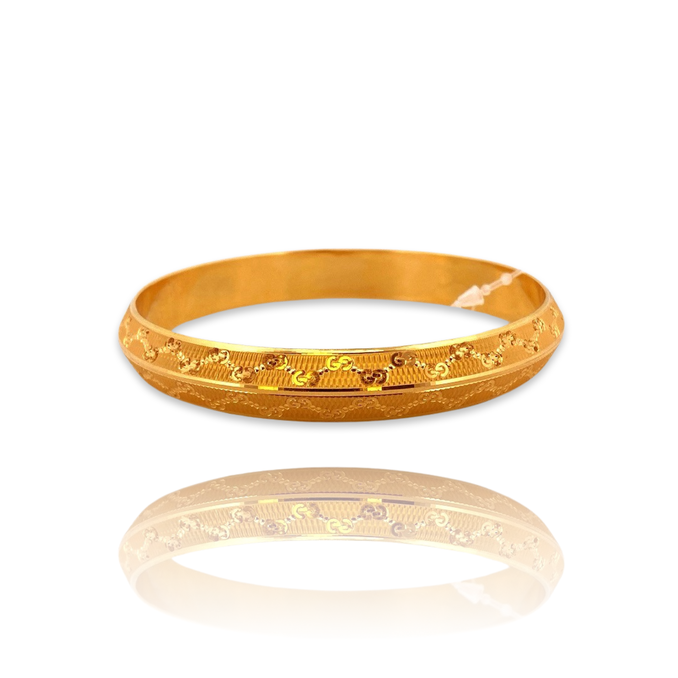 22K Gold Designer Men's Kara