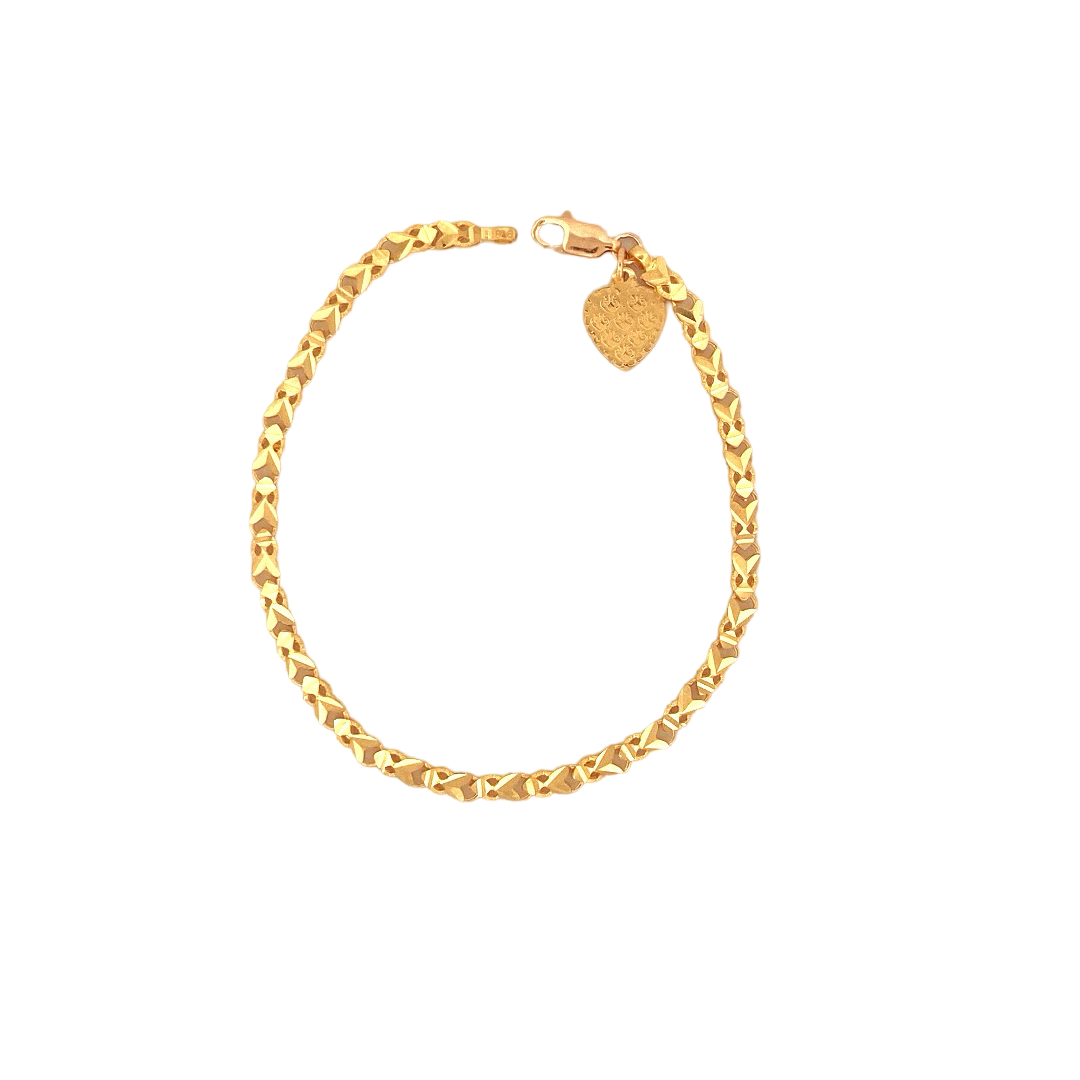 22K Gold Designer Ladies  Bracelet