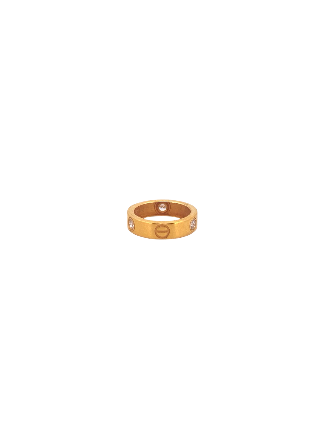 22K Gold CZ Designer Band