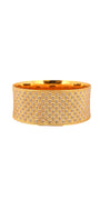 22K Gold Two-tone Designer Ladies Single Bangle