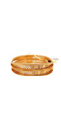 22K Gold Two-tone Designer 2 Pieces Set Of Bangles