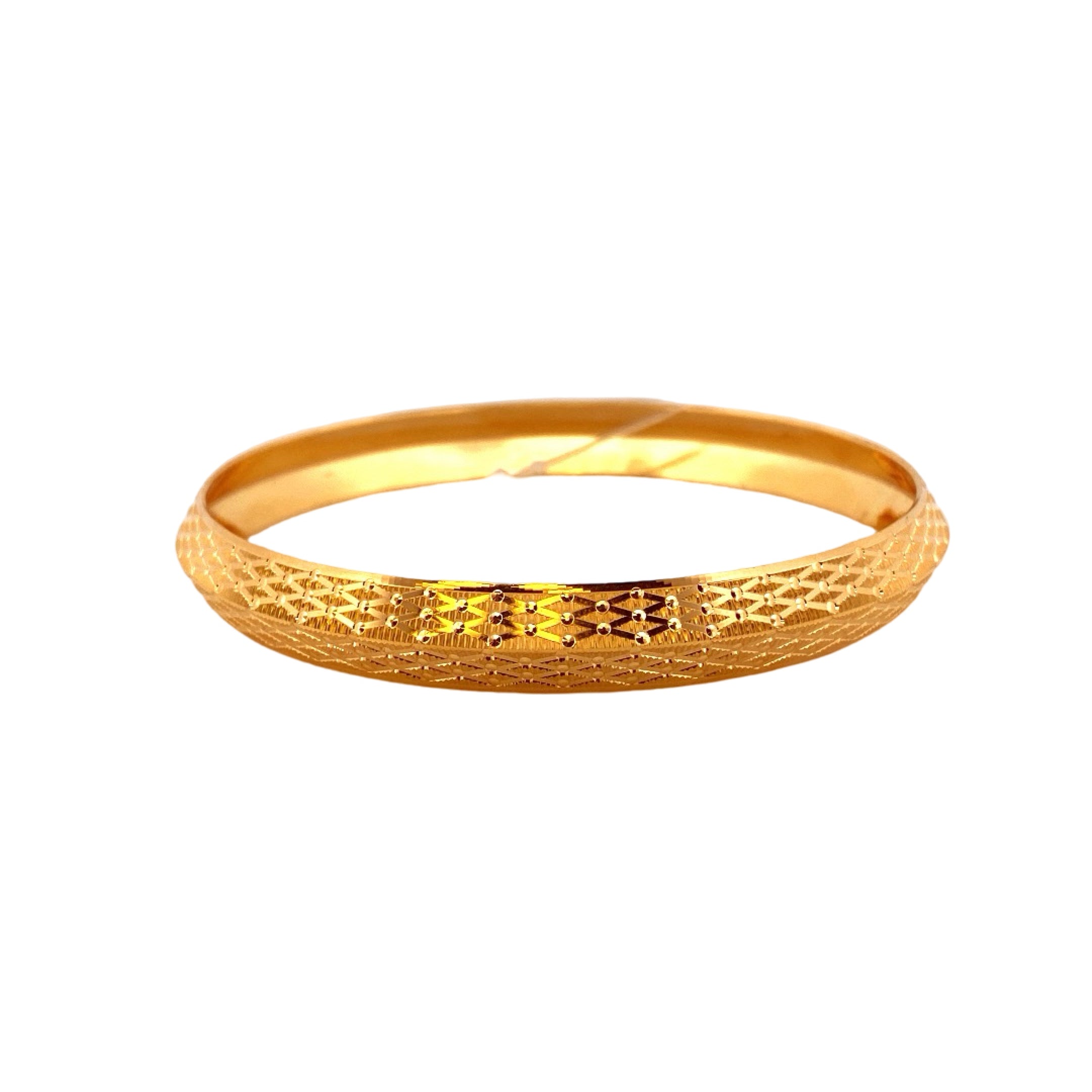 22K Gold Designer Men's Kara