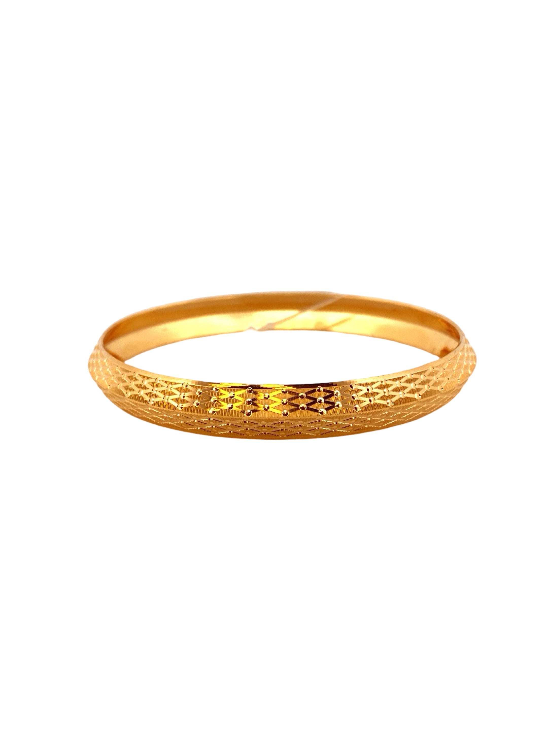 22K Gold Designer Men's Kara