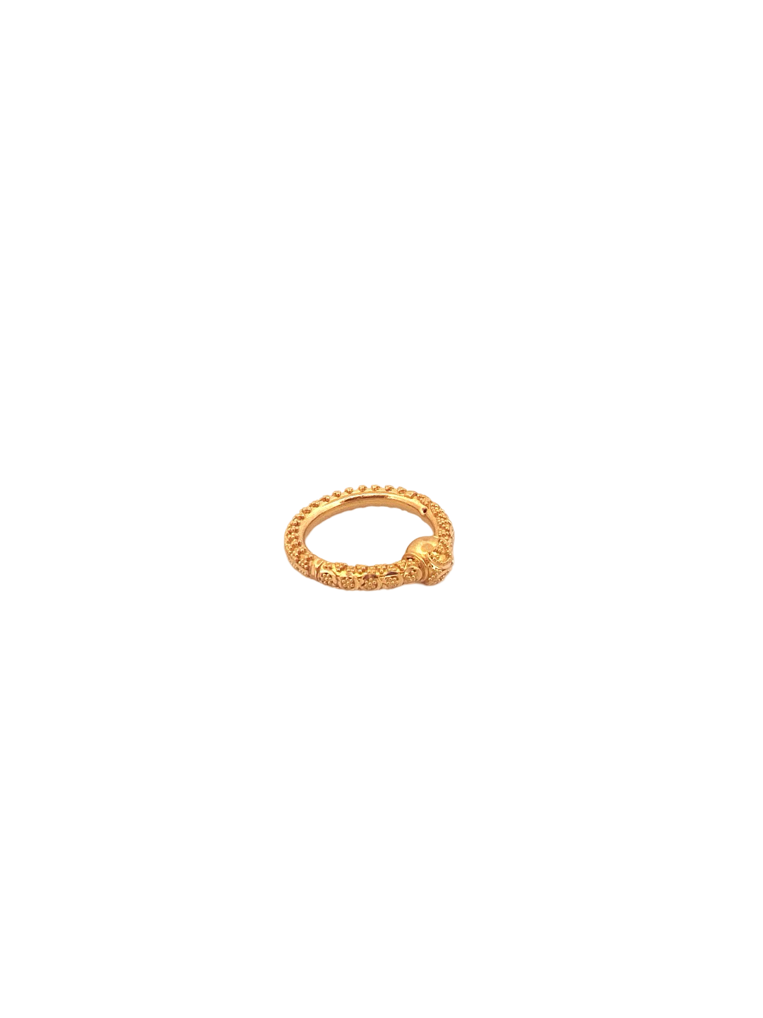 22K Gold Bead Designer Ladies Ring