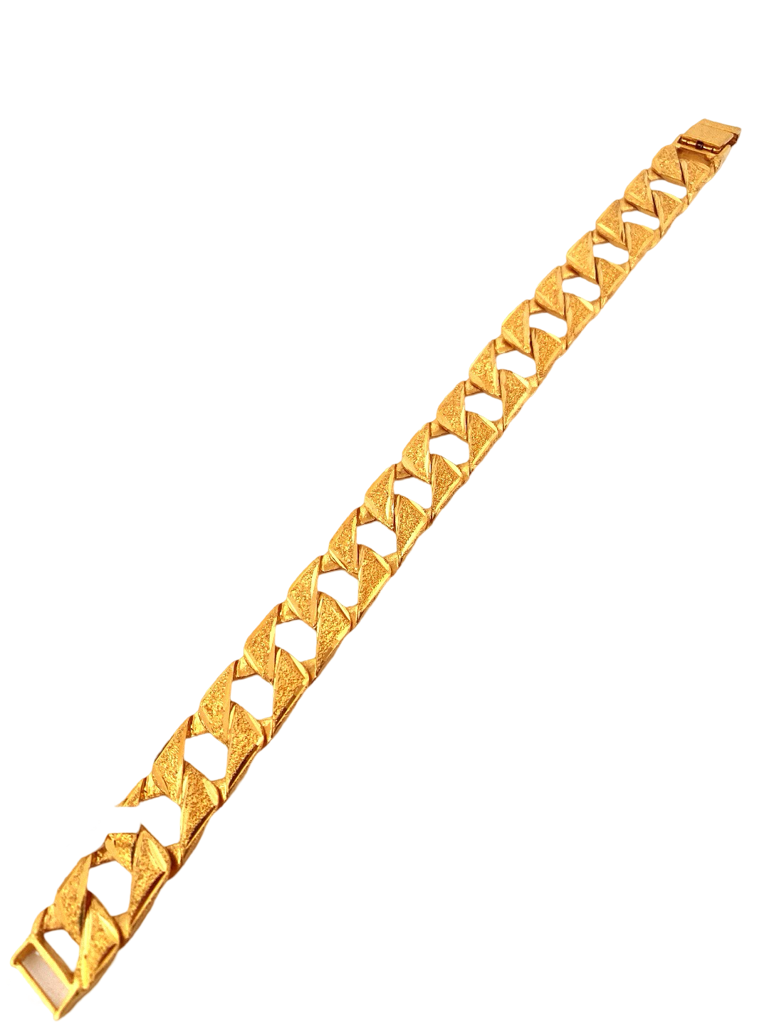 22K Gold Cuban Link Designer Men's Bracelet
