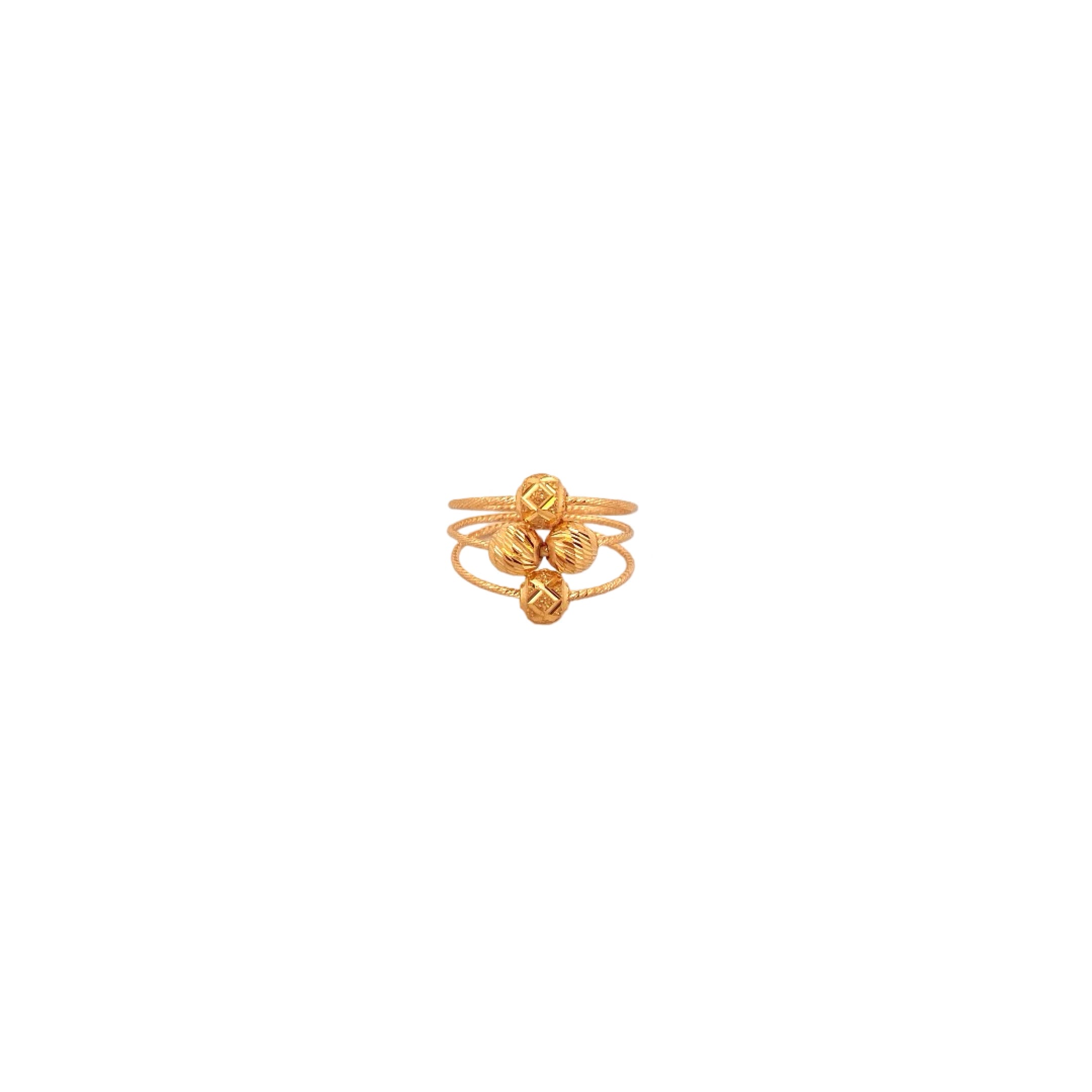 22K Gold Designer Ladies Ring
