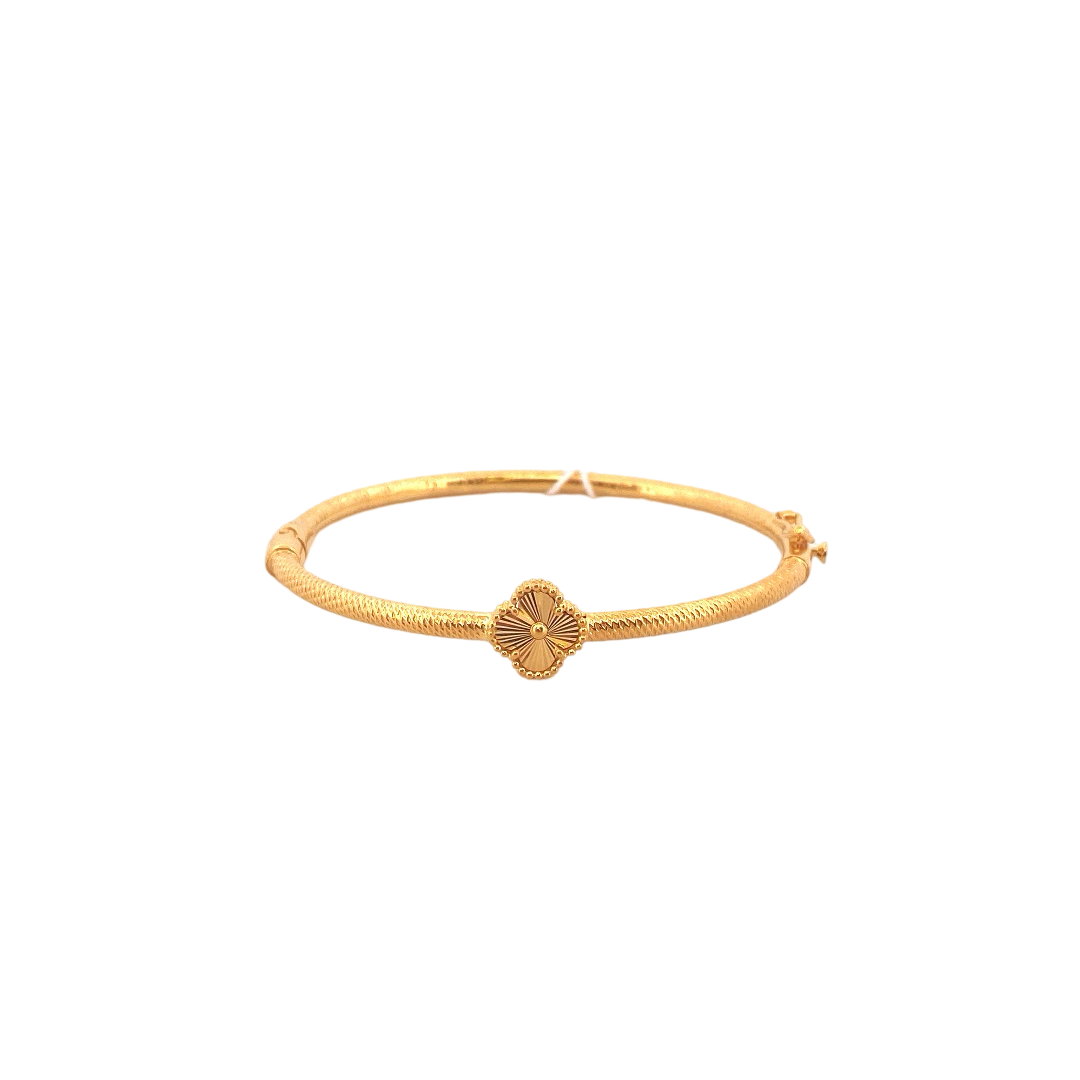 22K Gold Flower Designer Ladies Bracelet