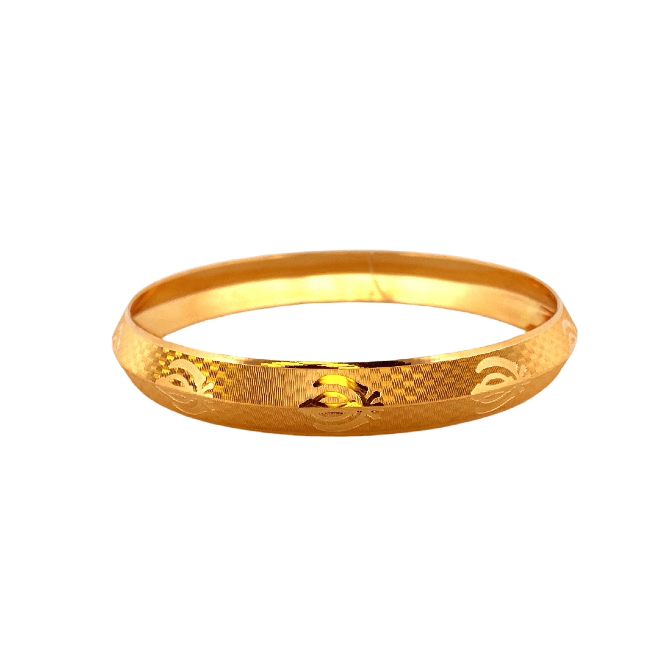22K Gold Khanda Designer Men's Kara