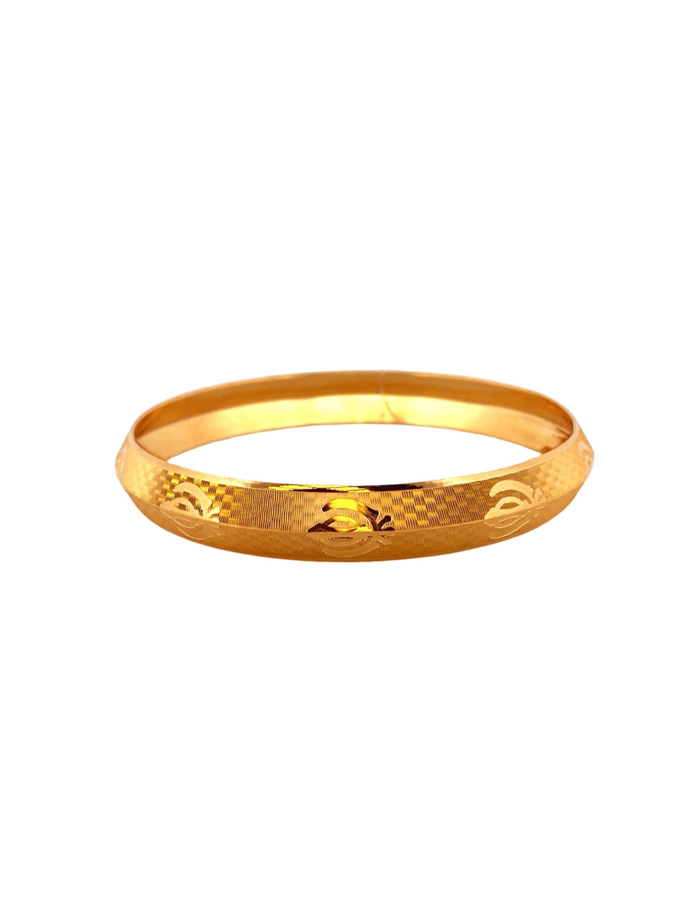 22K Gold Khanda Designer Men's Kara