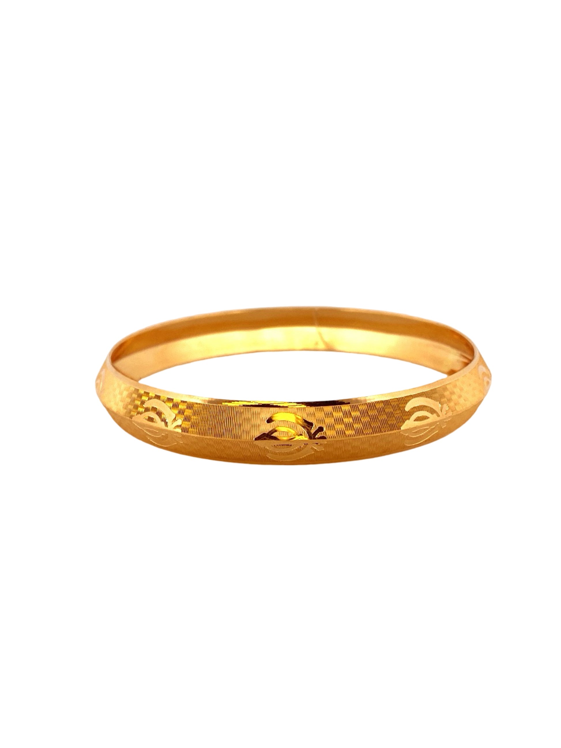 22K Gold Khanda Designer Men's Kara