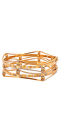 22K Gold Two-tone Designer 2 Pieces Set Of Ladies Bangles