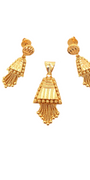 22K Gold Designer Pendant Set