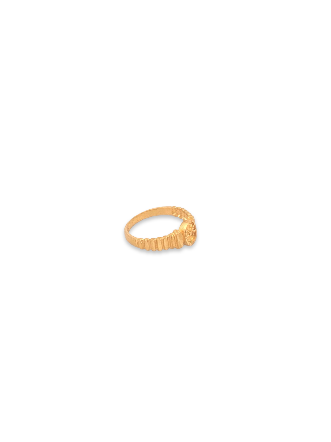 22K Gold Laser Cut Designer Ladies Ring
