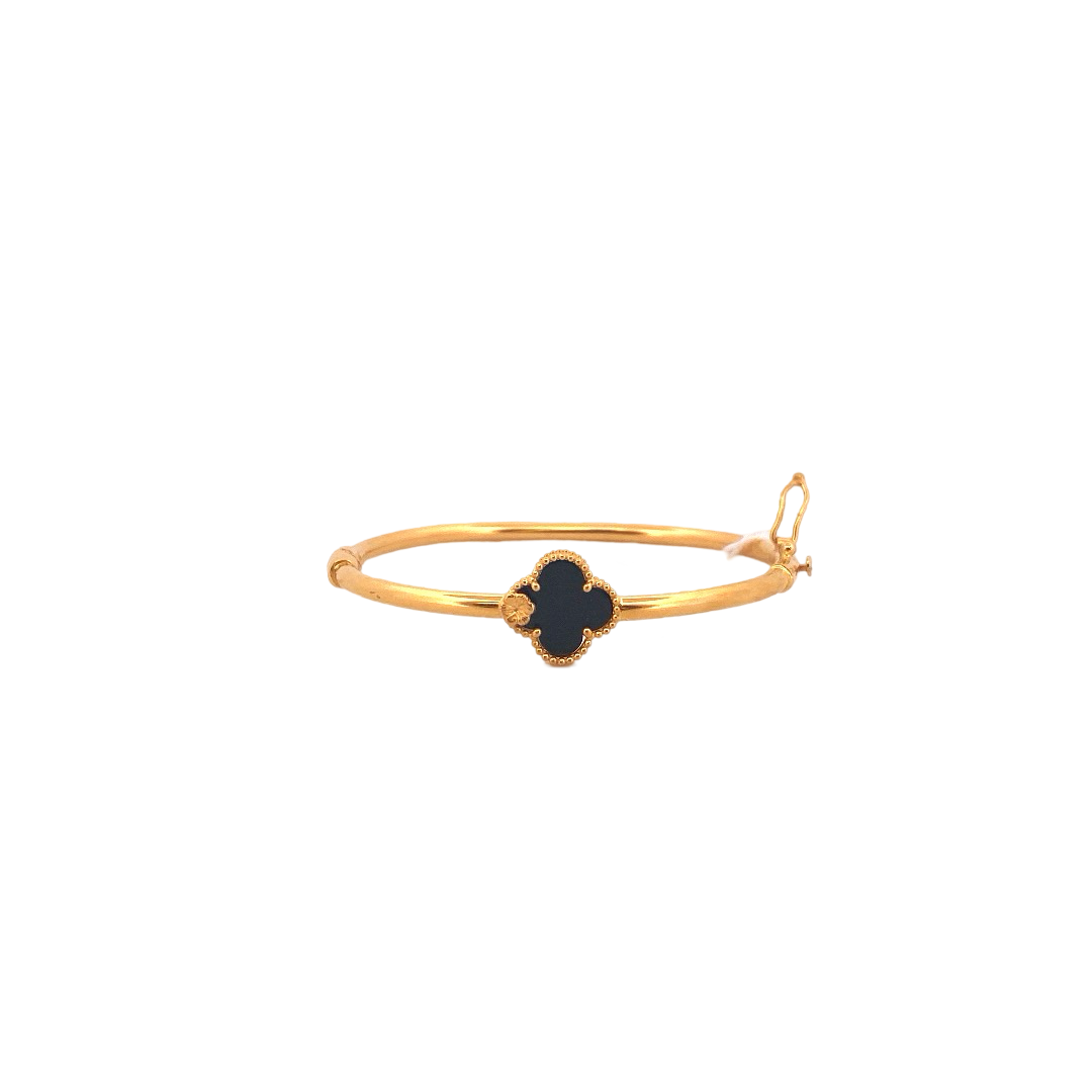 22K Gold Flower Designer Ladies Bracelet