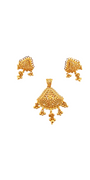 22K Gold Designer Pendant Set
