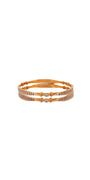 22K Gold Two-tone Designer 2 Pieces Set Of Bangles