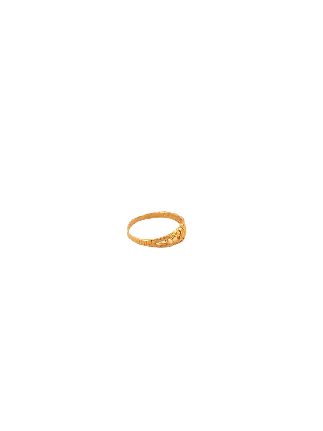 22K Gold Laser Cut Designer Ladies Ring