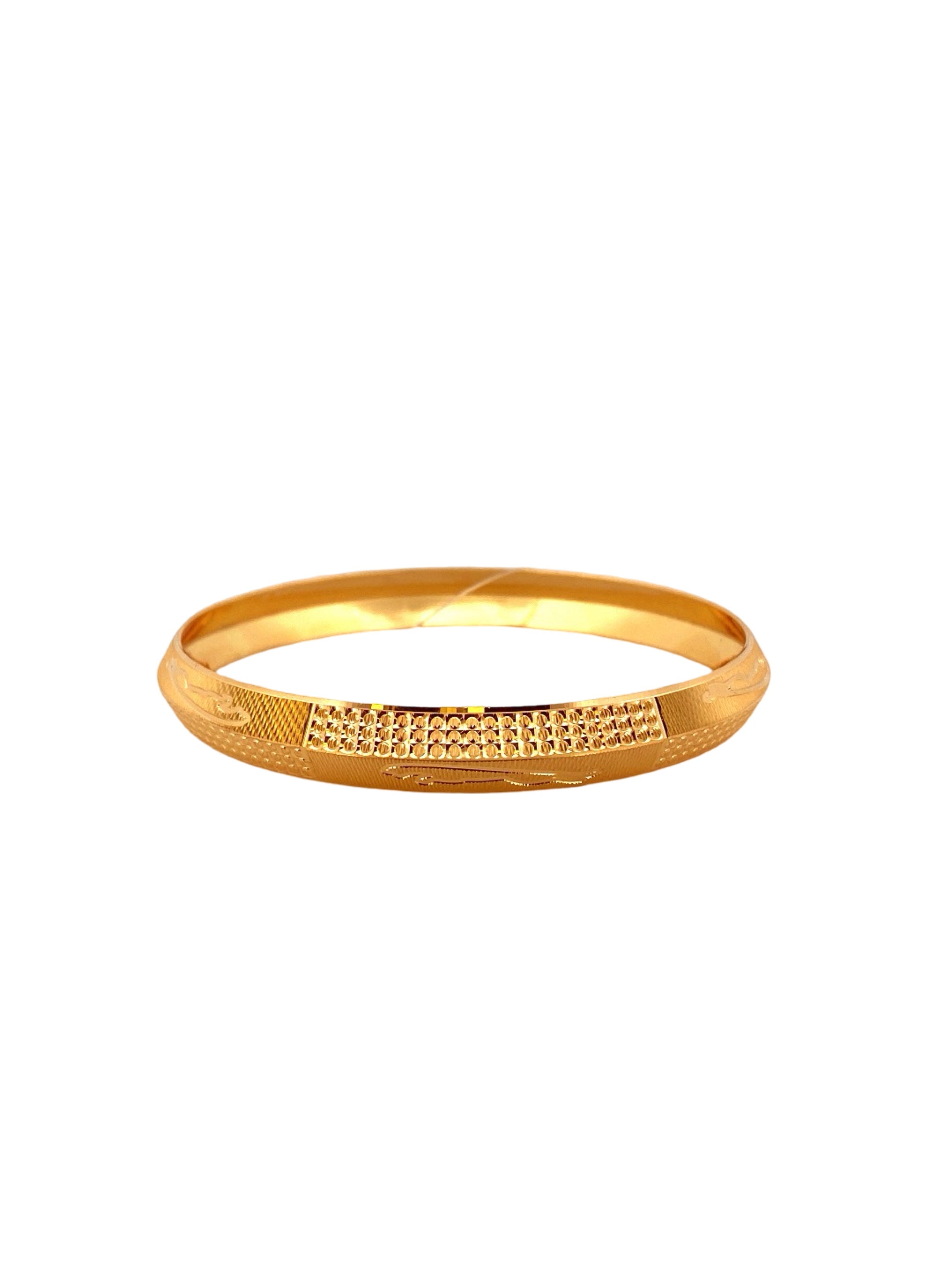 22K Gold Designer Men's Kara