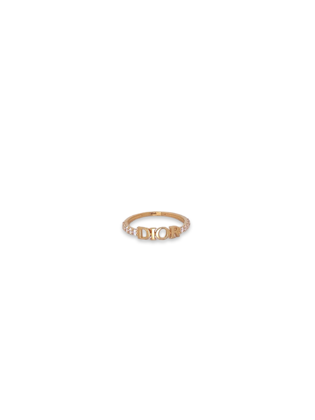 22K Gold CZ Designer Ladies Ring