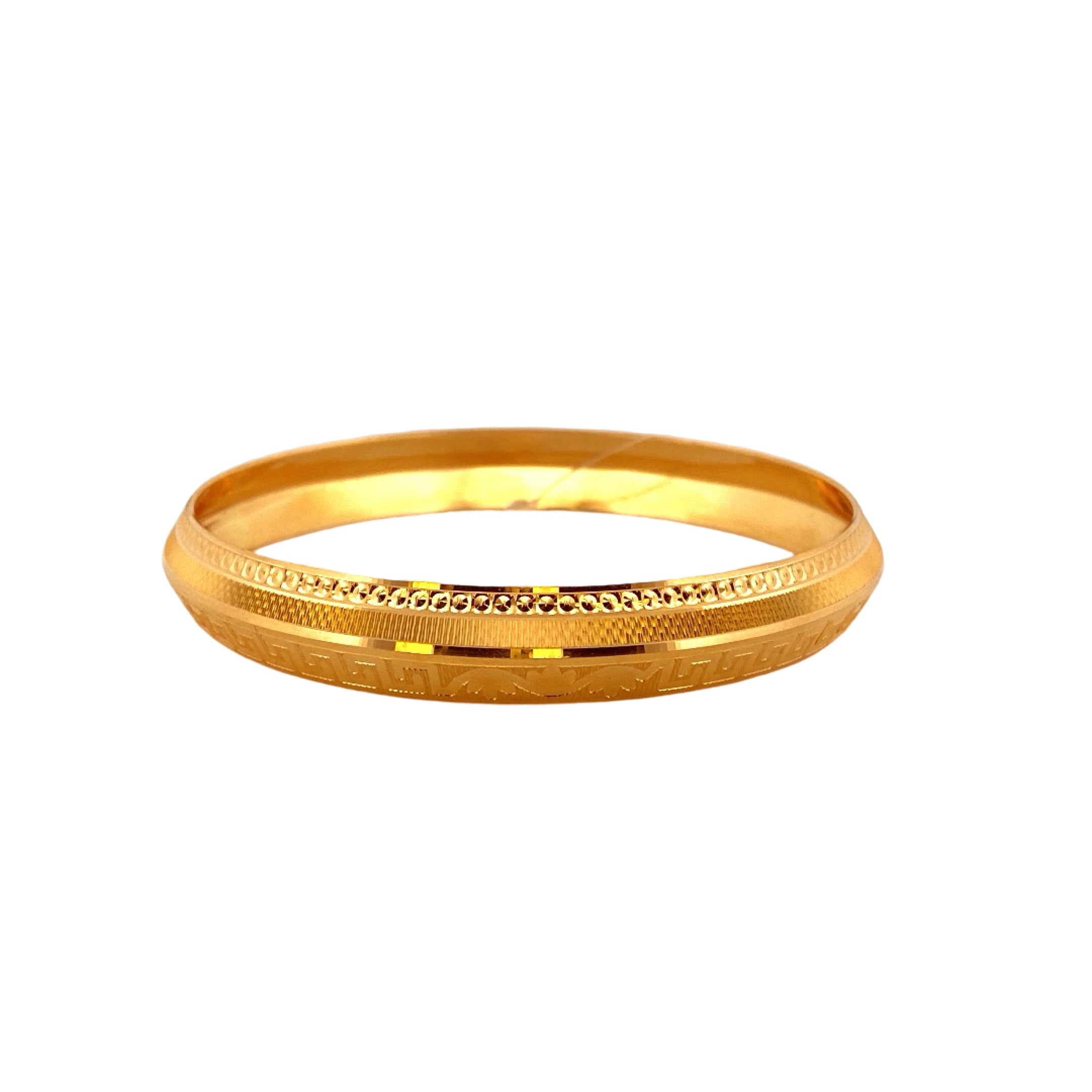 22K Gold Designer Men's Kara