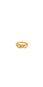 22K Gold Laser Cut Heart Designer Ladies Ring