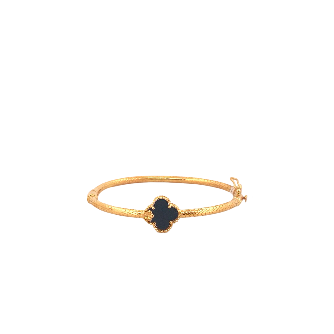 22K Gold Flower Designer Ladies Bracelet