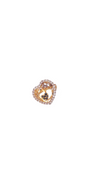 22K Gold CZ Heart Designer Ladies Ring